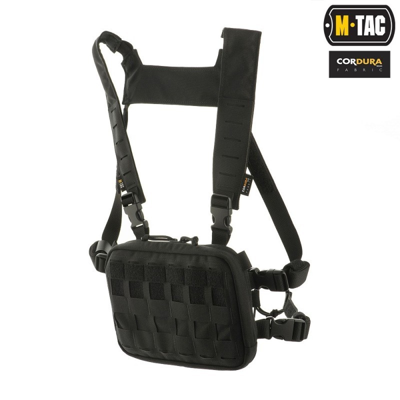 Vesta taktická M-Tac Chest Rig Military - čierna Vesta taktická M-Tac Chest Rig Military - čierna