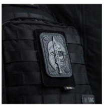 Panel na nášivky pre Molle väzbu M-Tac Morale Patches 8x13,5 - čierny