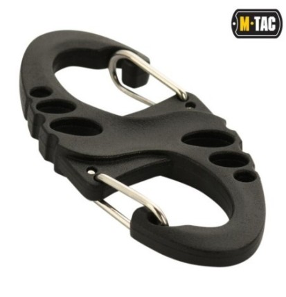 Karabína dvojitá taktická M-Tac S-Hook - čierna