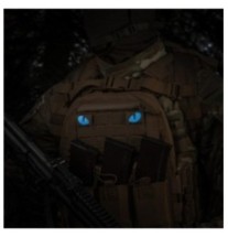 Nášivka M-Tac Tiger Eyes Laser Cut 2 ks - coyote-modrá