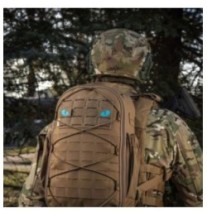 Nášivka M-Tac Tiger Eyes Laser Cut 2 ks - coyote-modrá