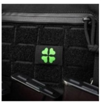 Nášivka M-Tac Clover Molle Patch - čierna-zelená
