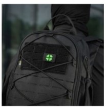 Nášivka M-Tac Clover Molle Patch - čierna-zelená