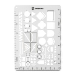 Pravítko M-Tac Ecopybook Tactical TZ NATO - priehľadné
