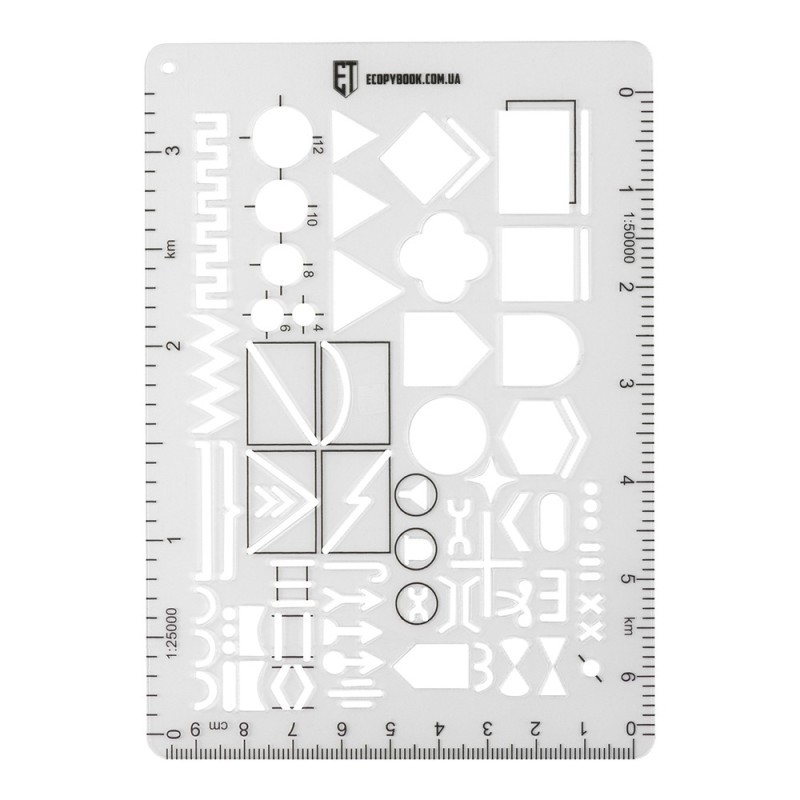 Pravítko M-Tac Ecopybook Tactical TZ NATO - priehľadné