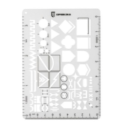 Pravítko M-Tac Ecopybook Tactical TZ NATO - priehľadné