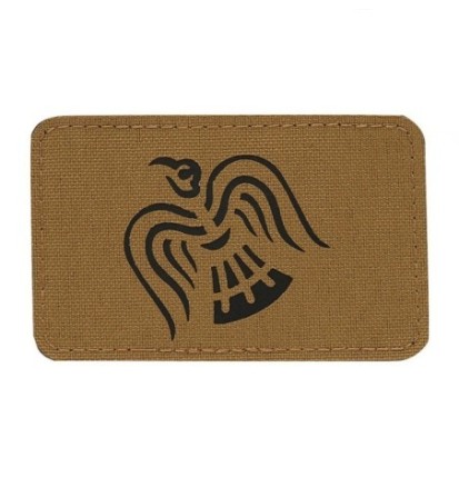 Nášivka M-Tac Raven Flag Laser Cut - coyote-čierna