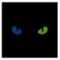 Nášivka M-Tac Cat Eyes - čierna-modrá-žltá Nášivka M-Tac Cat Eyes - čierna-modrá-žltá