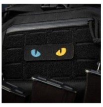 Nášivka M-Tac Cat Eyes - čierna-modrá-žltá