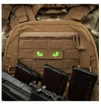 Nášivka M-Tac Cat Eyes - coyote-zelená