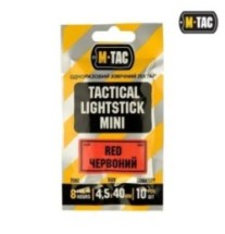 Svietiace tyčinky M-Tac Light Sticks 4,5 x 40 mm 10 ks - červené