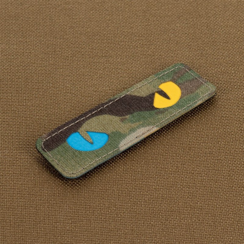 Nášivka M-Tac Cat Eyes - multicam-modrá-žltá Nášivka M-Tac Cat Eyes - multicam-modrá-žltá