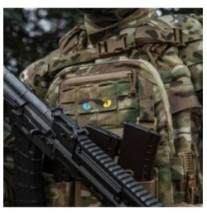 Nášivka M-Tac Cat Eyes - multicam-modrá-žltá