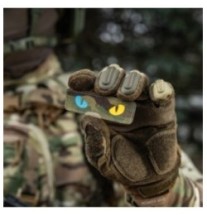 Nášivka M-Tac Cat Eyes - multicam-modrá-žltá