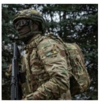 Nášivka M-Tac Cat Eyes - multicam-modrá-žltá