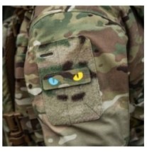 Nášivka M-Tac Cat Eyes - multicam-modrá-žltá