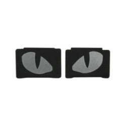 Nášivka M-Tac Tiger Eyes Laser Cut 2 ks - čierna-strieborná