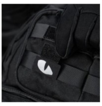 Nášivka M-Tac Tiger Eyes Laser Cut 2 ks - čierna-strieborná