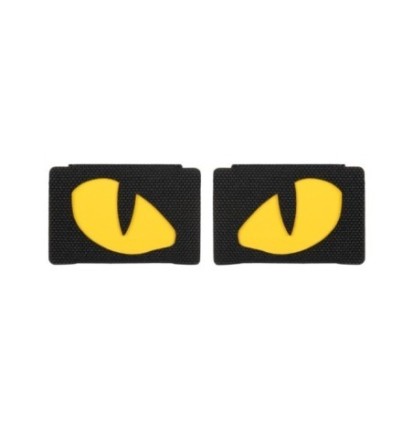 Nášivka M-Tac Tiger Eyes Laser Cut 2 ks - čierna-žltá