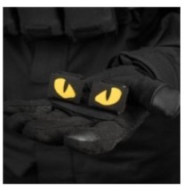 Nášivka M-Tac Tiger Eyes Laser Cut 2 ks - čierna-žltá