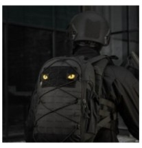 Nášivka M-Tac Tiger Eyes Laser Cut 2 ks - čierna-žltá