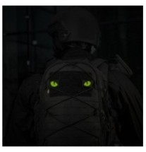 Nášivka M-Tac Tiger Eyes Laser Cut 2 ks - čierna-žltá