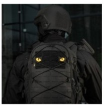 Nášivka M-Tac Tiger Eyes Laser Cut 2 ks - čierna-žltá