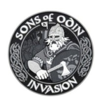 Nášivka M-Tac Sons of Odin 3D - sivá-čierna