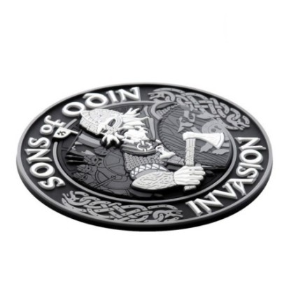 Nášivka M-Tac Sons of Odin 3D - sivá-čierna