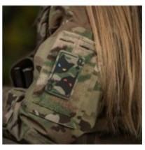 Nášivka M-Tac Queen of Spades - multicam