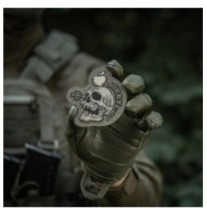 Nášivka M-Tac Sorry Skull - ranger green