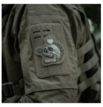Nášivka M-Tac Sorry Skull - ranger green