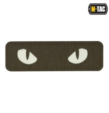 Nášivka M-Tac Cat Eyes - olivová-biela