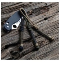 Šnúrka na nôž M-Tac Lanyard Scandinavian - čierna