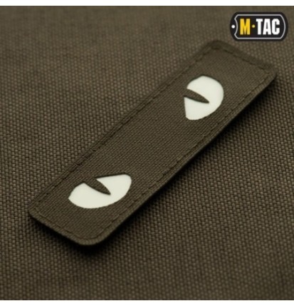 Nášivka M-Tac Cat Eyes - olivová-biela