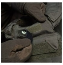 Nášivka M-Tac Cat Eyes - olivová-biela