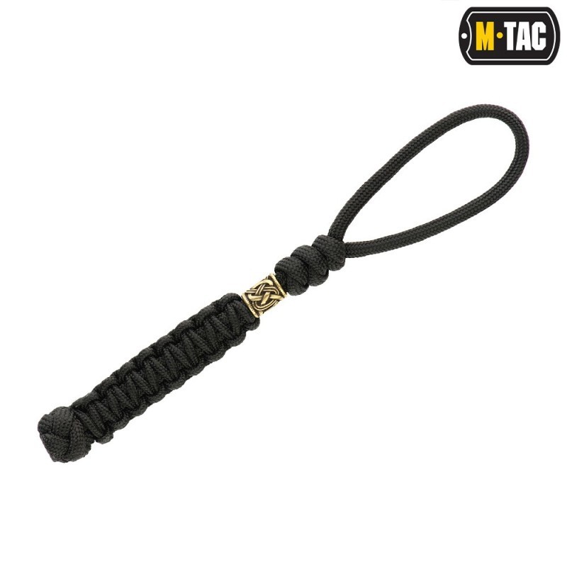 Šnúrka na nôž M-Tac Lanyard Loopy Scandinavian - čierna
