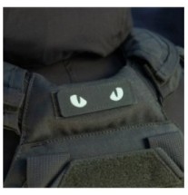 Nášivka M-Tac Cat Eyes - olivová-biela