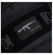 Nášivka M-Tac zbraň AKM 7,62х39 - čierna-sivá