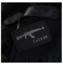Nášivka M-Tac zbraň AKM 7,62х39 - čierna-sivá