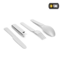 Príbor skladací M-Tac Cutlery Set S - strieborný