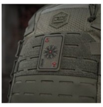 Nášivka M-Tac Card Helmet of Horror - ranger green