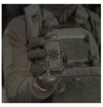 Nášivka M-Tac Card Helmet of Horror - ranger green