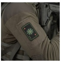Nášivka M-Tac Card Helmet of Horror - čierna-olivová