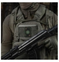Nášivka M-Tac Card Helmet of Horror - čierna-olivová