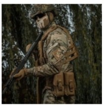 Nášivka M-Tac Face of War - coyote