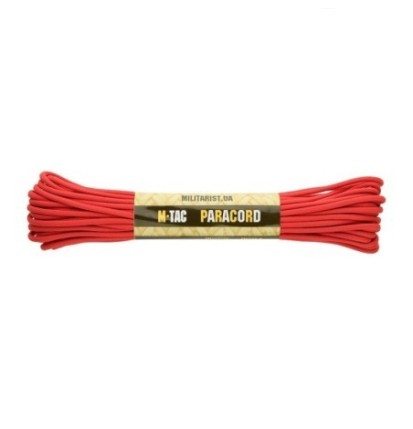Para lano M-Tac Paracord 550 typ III 15 m - červené