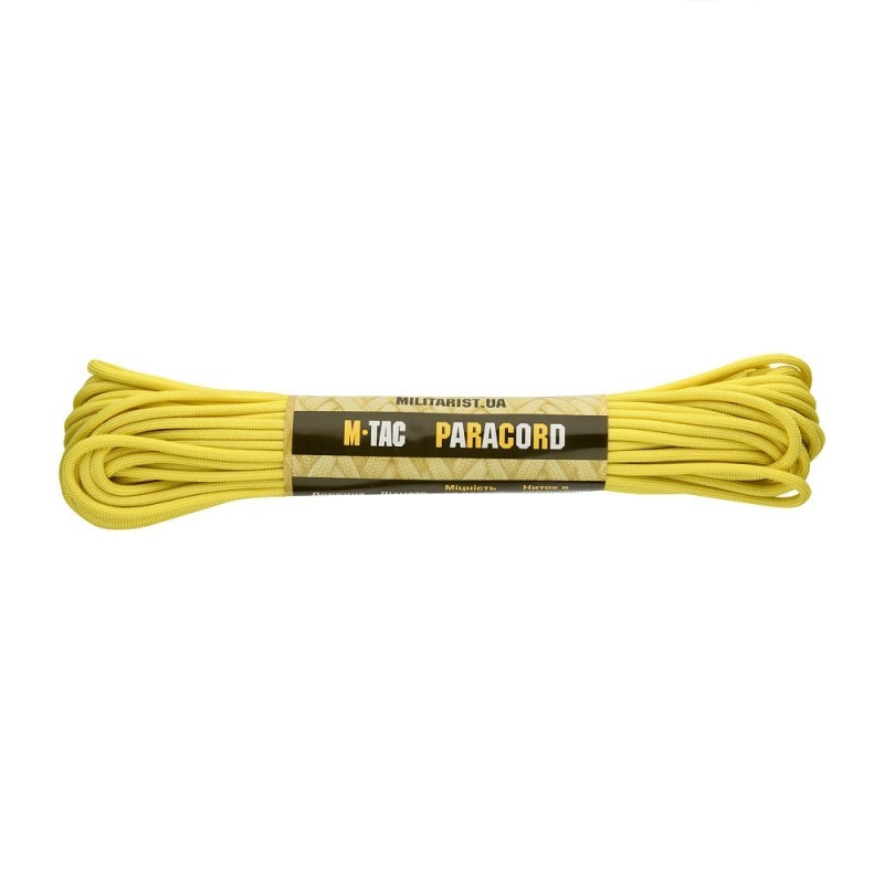 Para lano M-Tac Paracord 550 typ III 15 m - žlté Para lano M-Tac Paracord 550 typ III 15 m - žlté