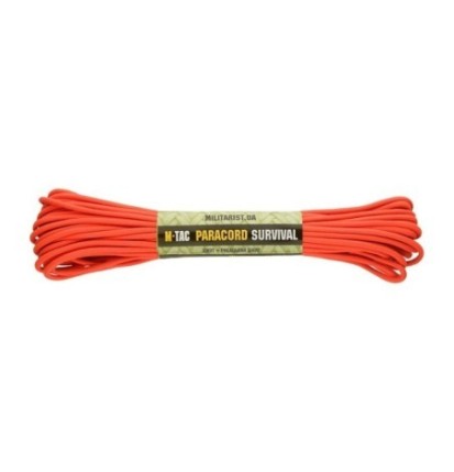 Para lano M-Tac Paracord Survival 15 m - oranžové