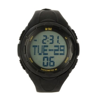 Hodinky M-Tac Tactical Pedometer - čierne